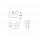 OVAL END CAP FOR 30x15 TUBE / FAT